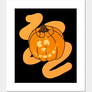 Cheshire Cat Pumpkin Posters and Art